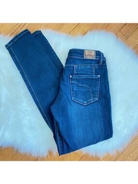 ABM Jeans Skinny Size 9 Juniors Cotton Denim Stretch Pockets Rhinestone